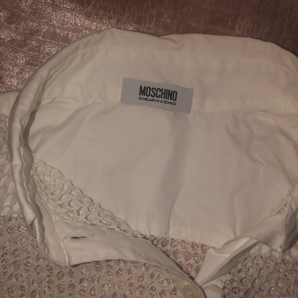 Moschino Cheap & Chic Netted Cotton Shirt. - Picture 5 of 8